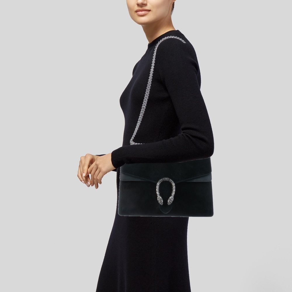 GUCCI Suede Medium Dionysus Shoulder Bag